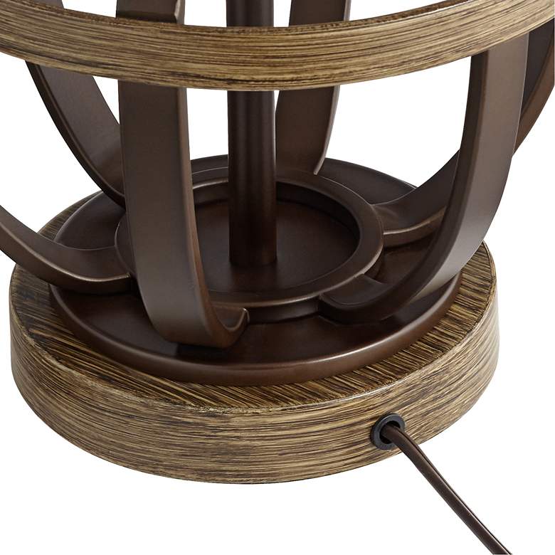Image 6 Franklin Iron Works Louanne 29" Open Oil-Rubbed Bronze Table Lamp more views
