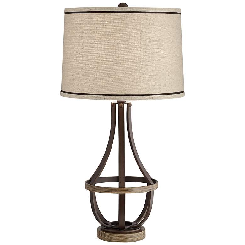 Image 7 Franklin Iron Works Louanne 29" Open Oil-Rubbed Bronze Table Lamp more views