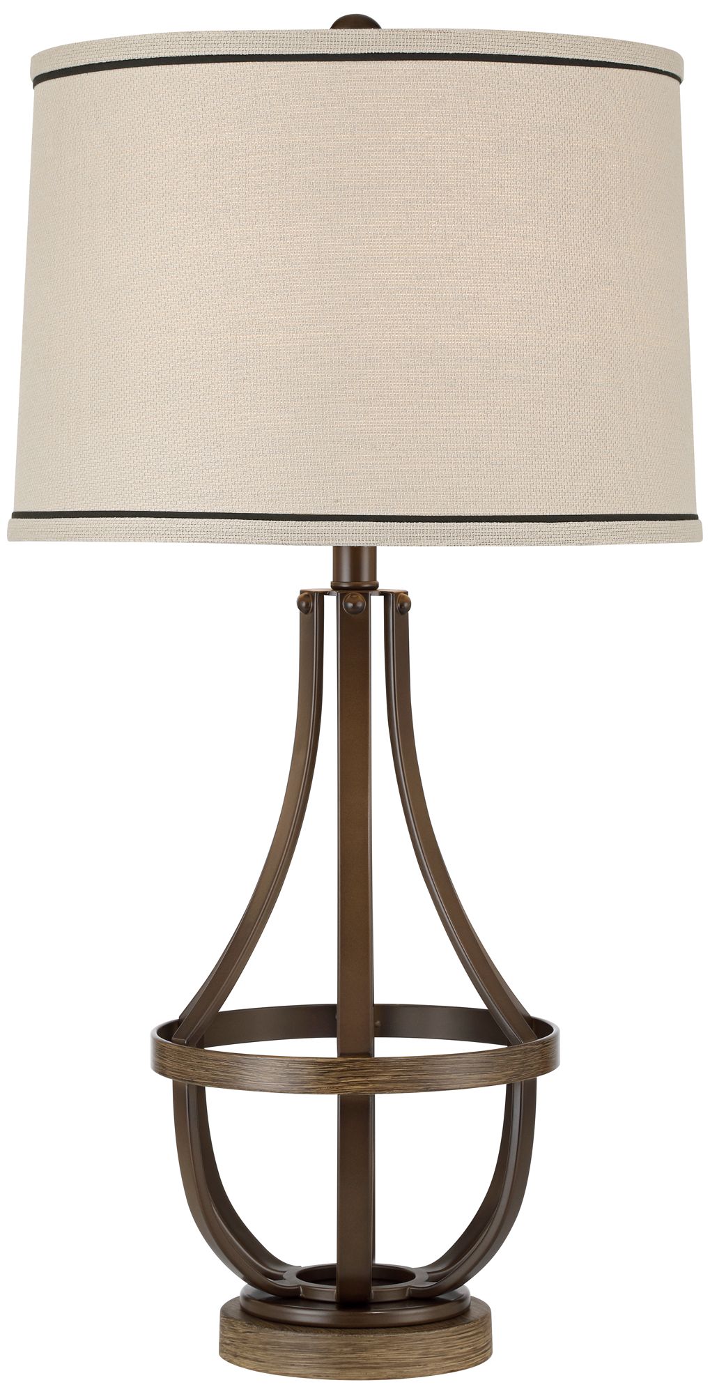 Franklin Iron Works Louanne 29" Open Oil-Rubbed Bronze Table Lamp