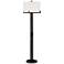 Franklin Iron Works Madrid 64" Matte Black Modern Floor Lamp