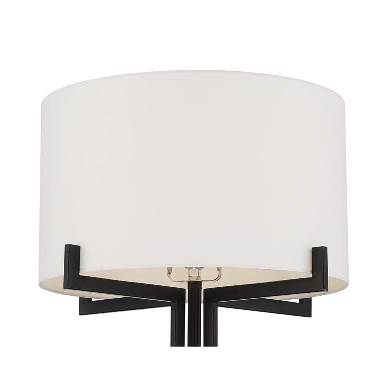 Image 4 Franklin Iron Works Madrid 64" Matte Black Modern Floor Lamp more views