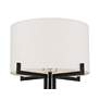 4_Franklin Iron Works Madrid 64" Matte Black Modern Floor Lamp more views
