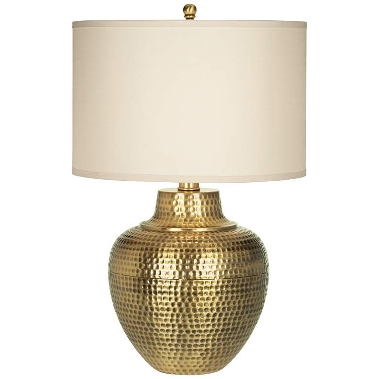 Image 3 Franklin Iron Works Maison Loft 25" Hammered Metal Table Lamp