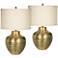 Franklin Iron Works Maison Loft 27" Hammered Finish Lamps Set of 2