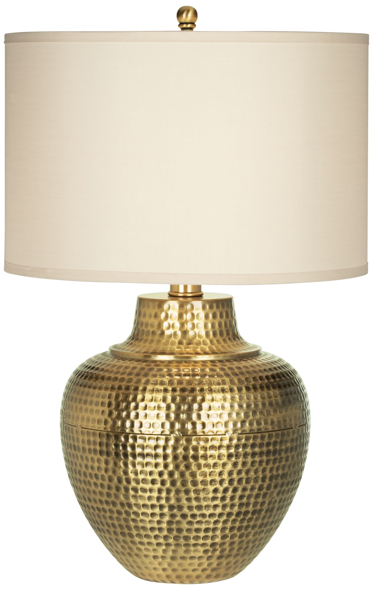 Image 3 Franklin Iron Works Maison Loft 27" Hammered Metal Table Lamp