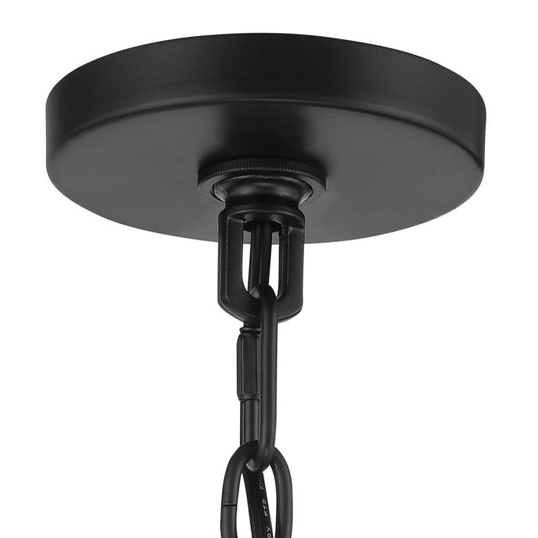 Image 6 Franklin Iron Works Marinec 42" Black 8-Light Candelabra Chandelier more views