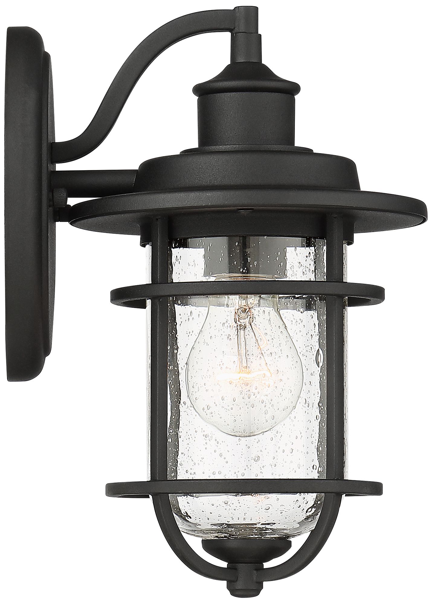 Franklin Iron Works Markham 10 1/2" Textured Black Outdoor Lts Set/2 in scene