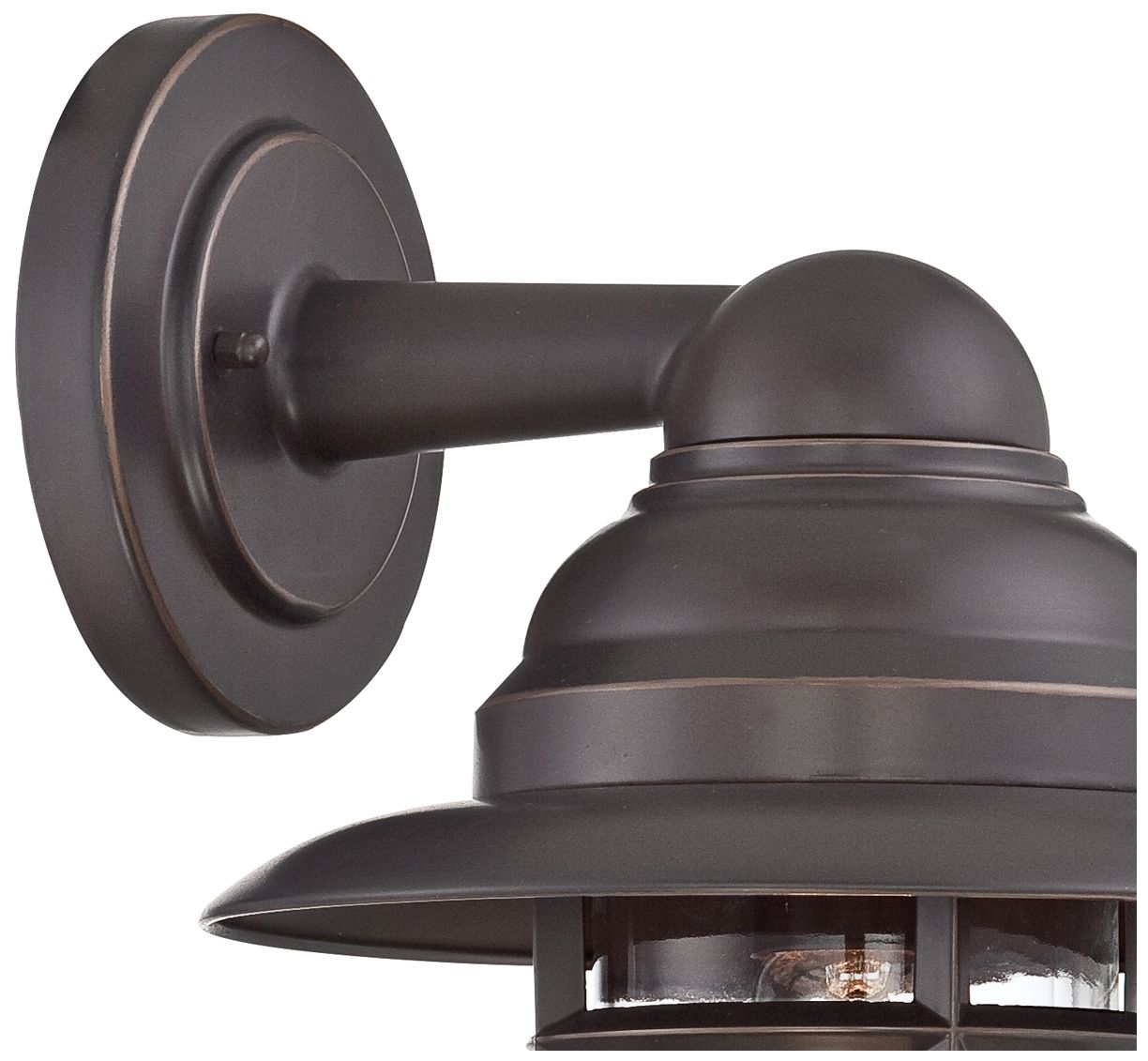 Image 4 Franklin Iron Works Marlowe 13 1/4"H Bronze Cage Outdoor Wall Light more views