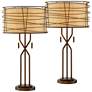 Franklin Iron Works Marlowe 28 3/4" Rustic Modern Lamps Set of 2