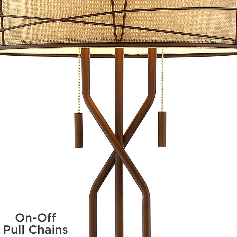 Image 4 Franklin Iron Works Marlowe 28 3/4" Rustic Modern Lamps Set of 2 more views