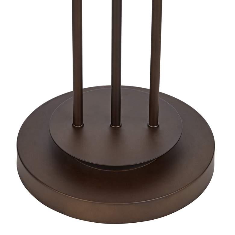Image 6 Franklin Iron Works Marlowe 60 1/2" Bronze Woven Metal Floor Lamp more views