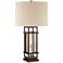 Franklin Iron Works Matthew Brown Metal Table Lamp with LED Night Light