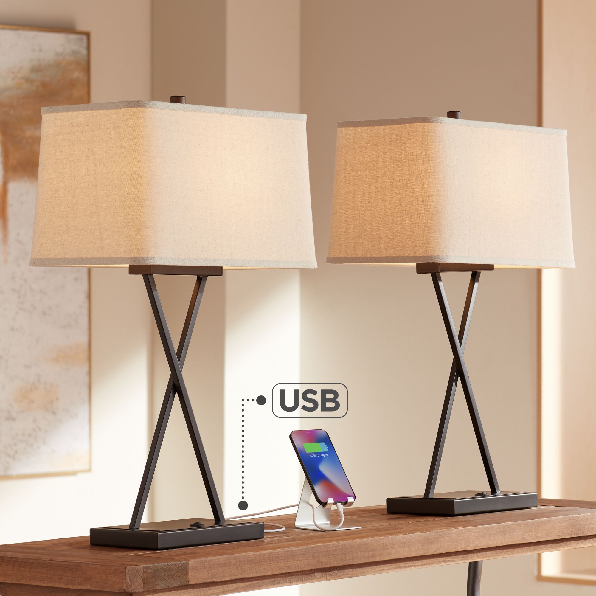 Video About the Megan Table Lamp Set of 2