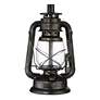 Franklin Iron Works Miner Weathered Bronze Lantern Table Lamps Set of 2
