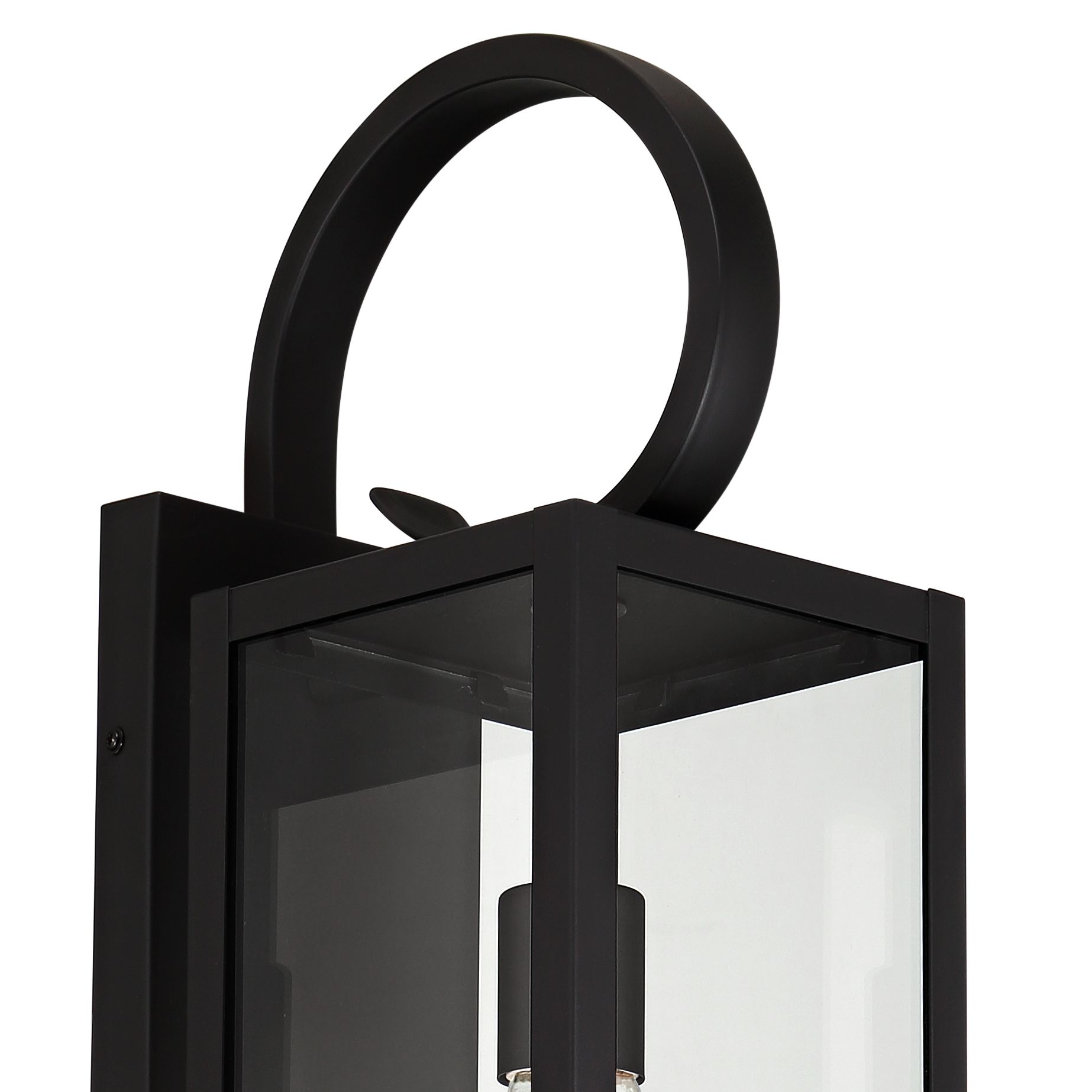 Image 4 Franklin Iron Works Mira 21"H Black Finish Outdoor Lantern Wall Light more views