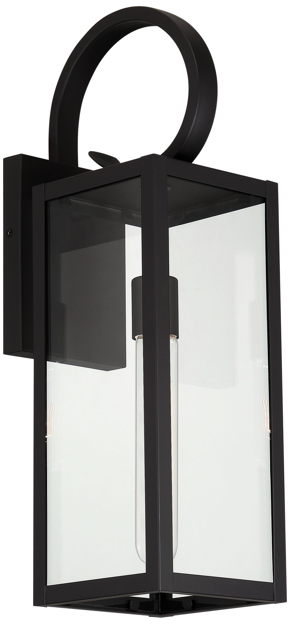 Image 6 Franklin Iron Works Mira 21"H Black Finish Outdoor Lantern Wall Light more views