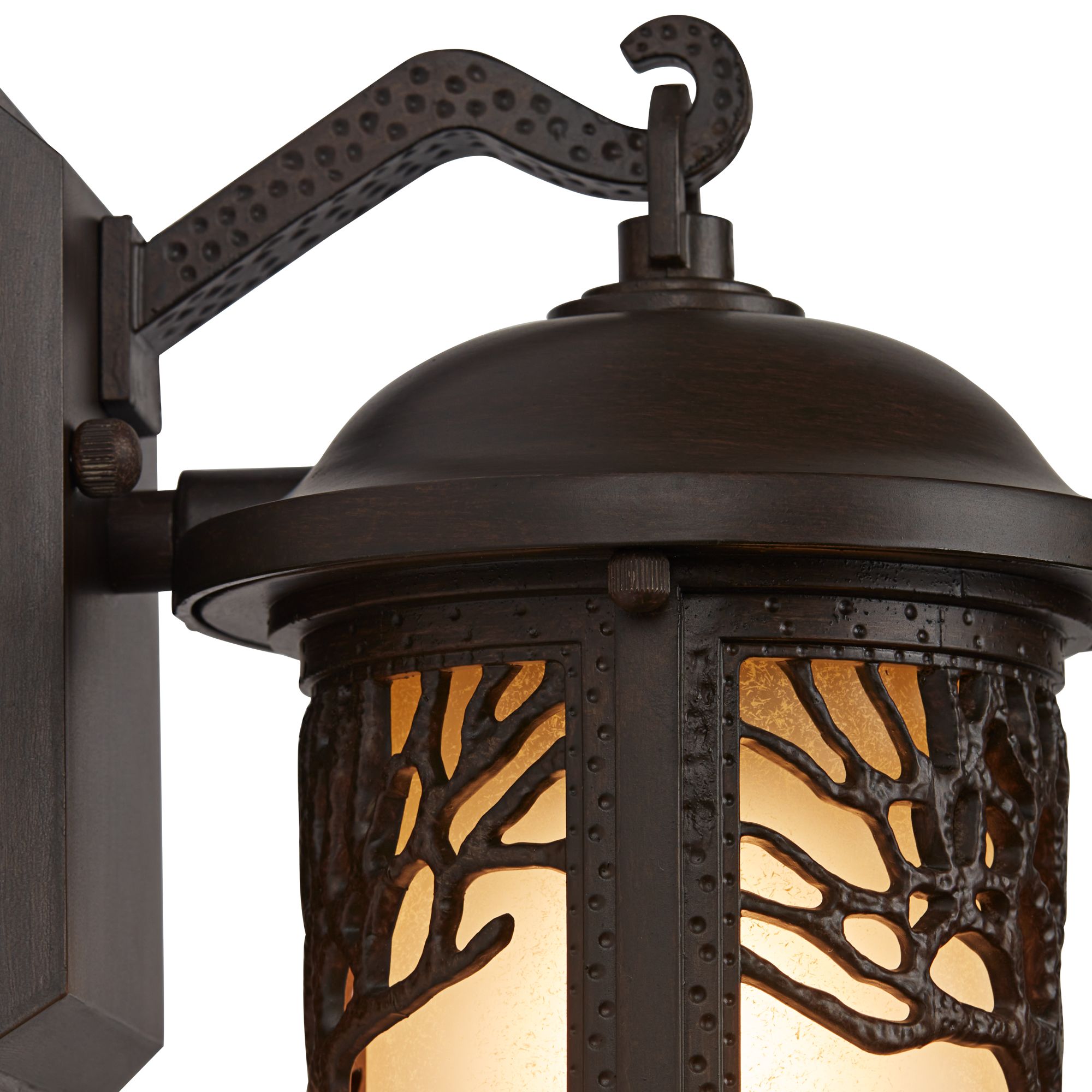 Image 4 Franklin Iron Works Mission Tree 9 1/2" High Bronze Outdoor Wall Light more views