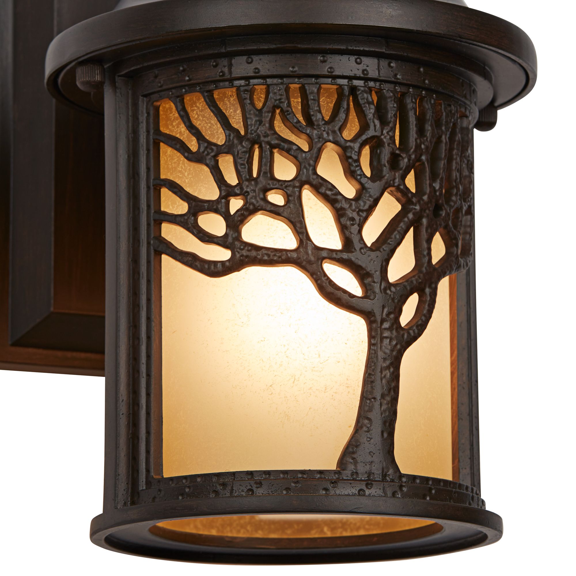 Image 5 Franklin Iron Works Mission Tree 9 1/2" High Bronze Outdoor Wall Light more views