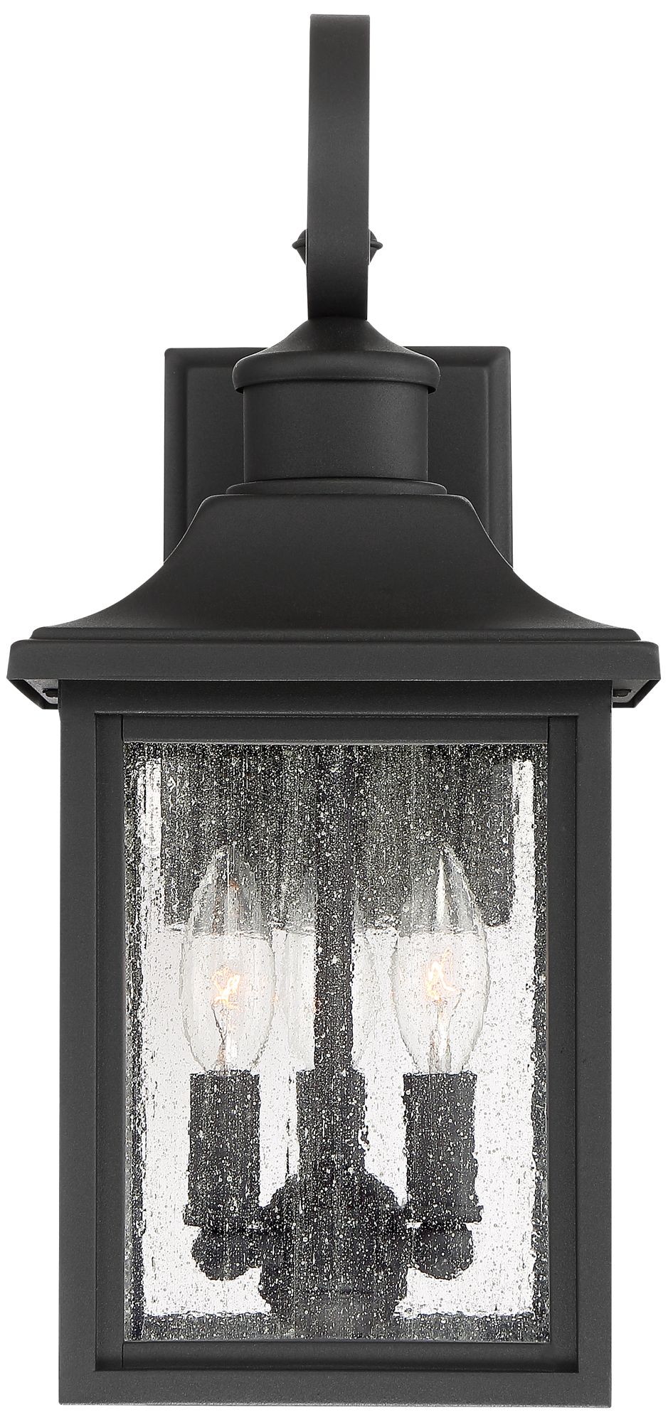 Image 5 Franklin Iron Works Moray Bay 17 3/4" Black 3-Light Outdoor Wall Light more views