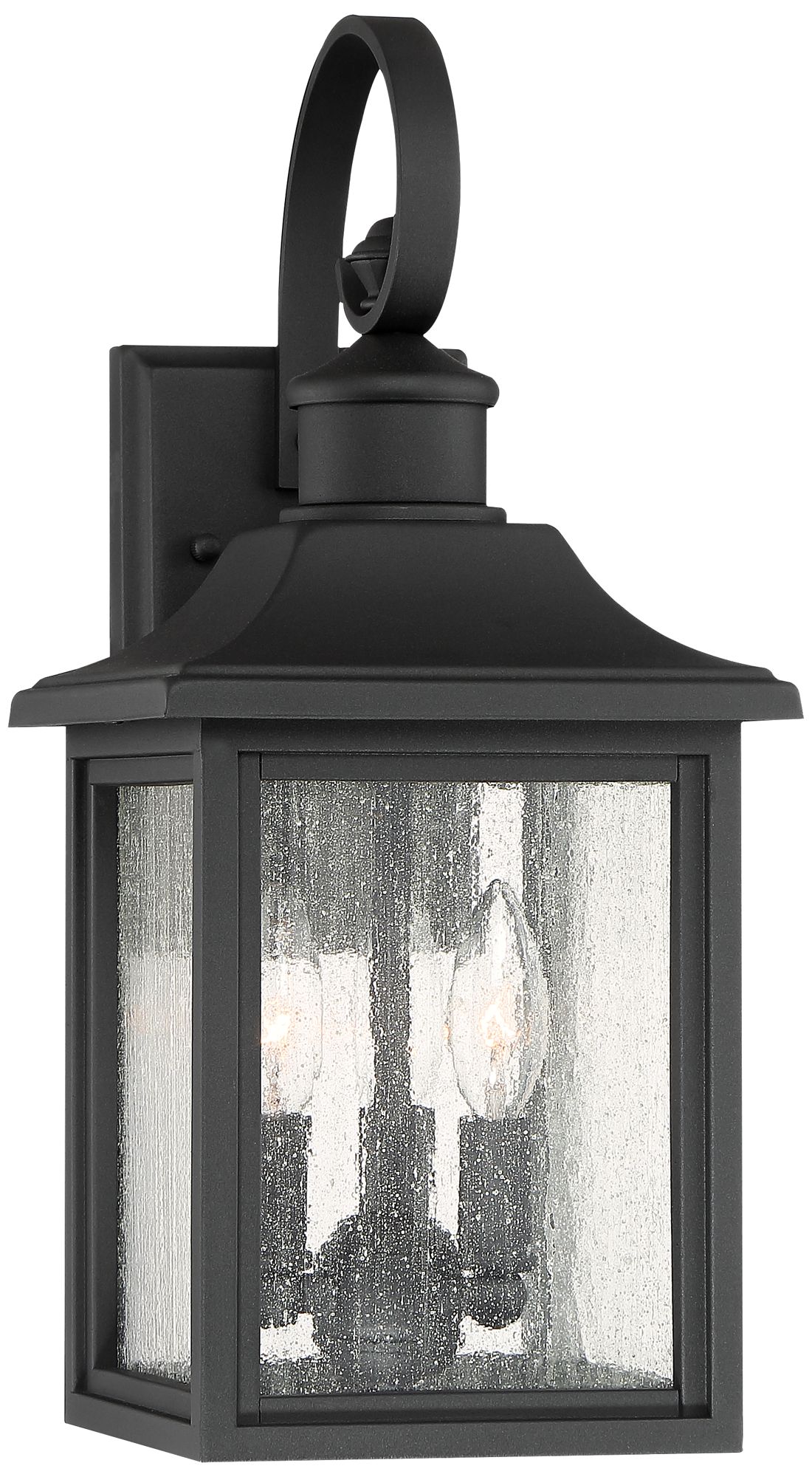 Image 6 Franklin Iron Works Moray Bay 17 3/4" Black 3-Light Outdoor Wall Light more views