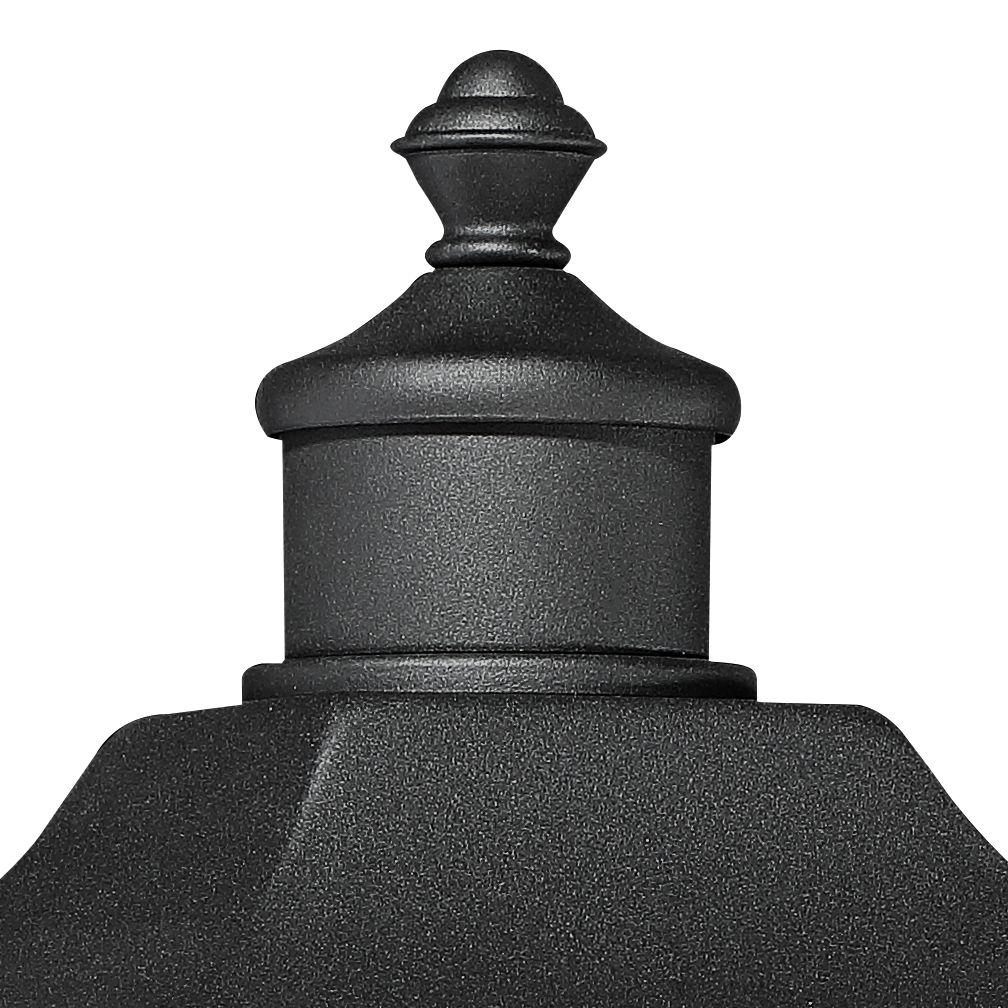 Image 4 Franklin Iron Works Moray Bay 17" High Black 3-Lt Outdoor Post Light more views