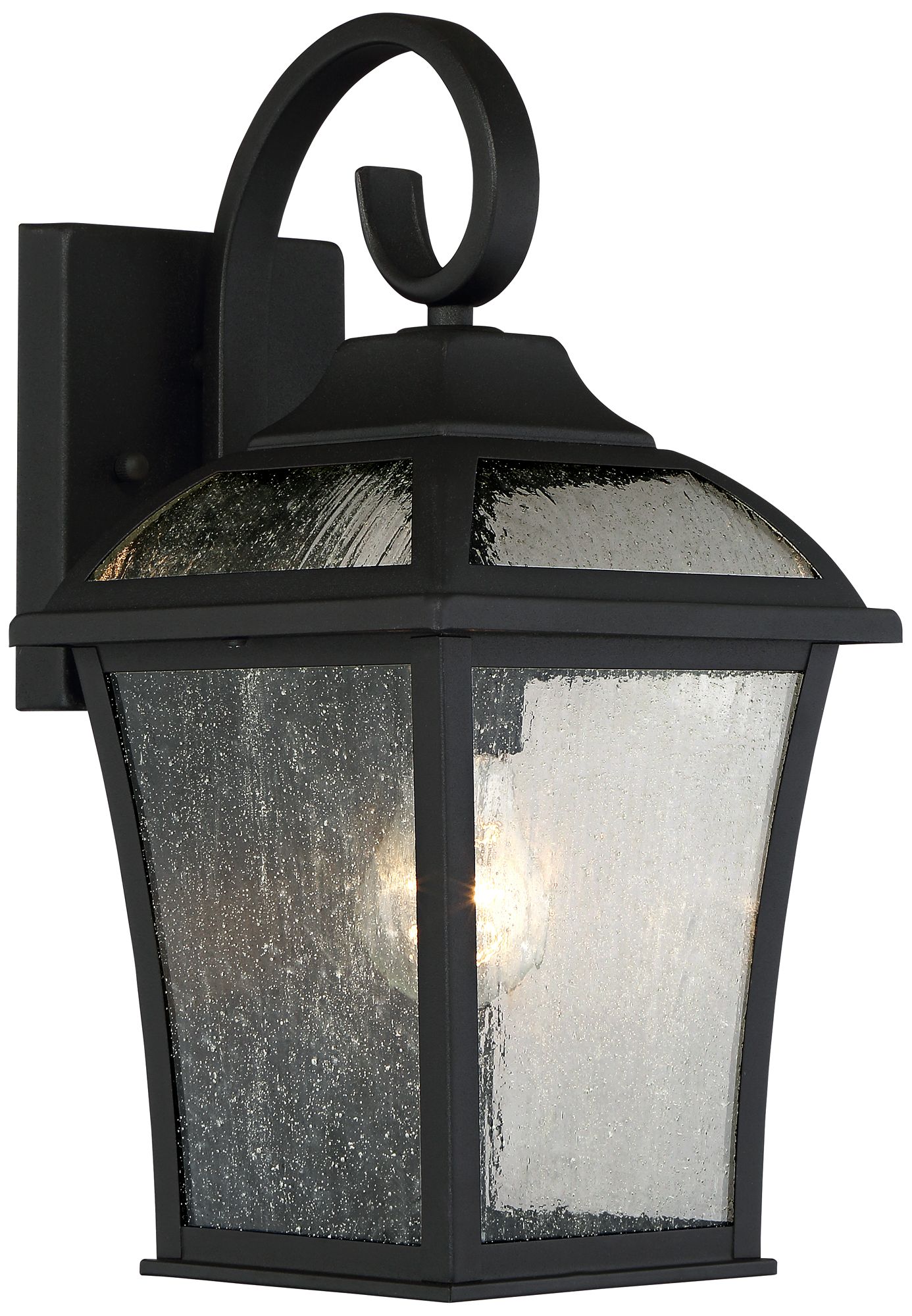 Image 7 Franklin Iron Works Mosconi 15" Black Carriage Outdoor Lights Set of 2 more views