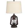 3_Franklin Iron Works Murphy 23" Red Bronze Miner Lantern Table Lamp