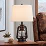 2_Franklin Iron Works Murphy 23" Red Bronze Miner Lantern Table Lamp