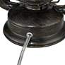 Franklin Iron Works Murphy Bronze Miner Lantern Lamp with Table Top Dimmer