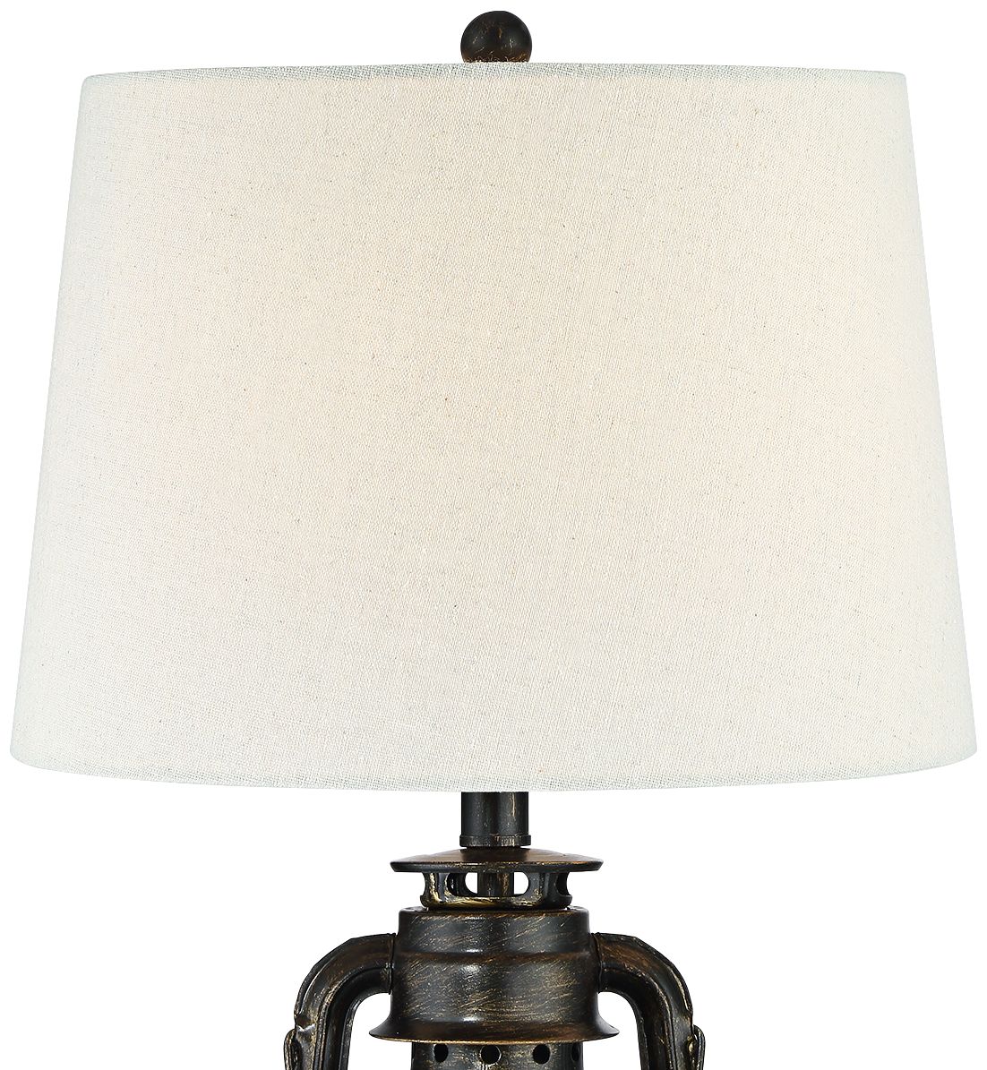 Image 3 Franklin Iron Works Murphy Weathered Bronze Lantern Table Lamps Set of 2 more views