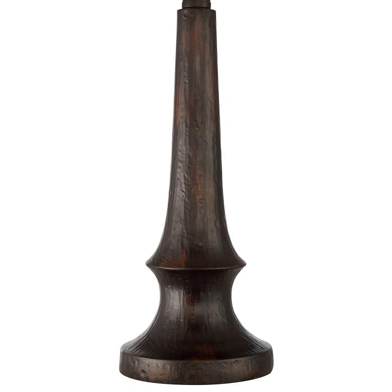 Image 5 Franklin Iron Works Naomi 25" Aged Bronze Rustic Mica Shade Table Lamp more views