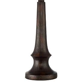 Image5 of Franklin Iron Works Naomi 25" Aged Bronze Rustic Mica Shade Table Lamp more views