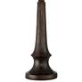 Franklin Iron Works Naomi 25" Aged Bronze Rustic Mica Shade Table Lamp