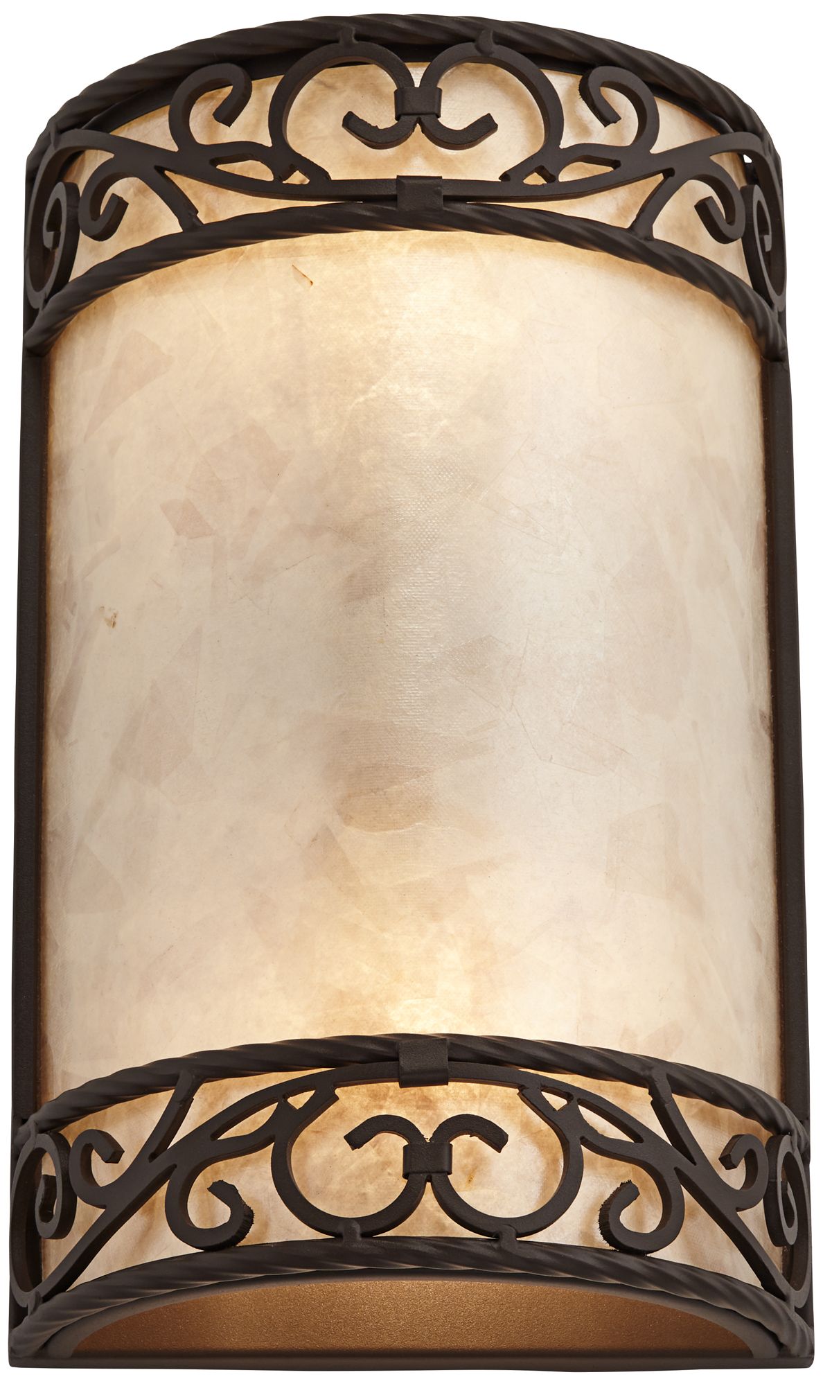 Image 2 Franklin Iron Works Natural Mica Collection 12 1/2" Wall Sconce