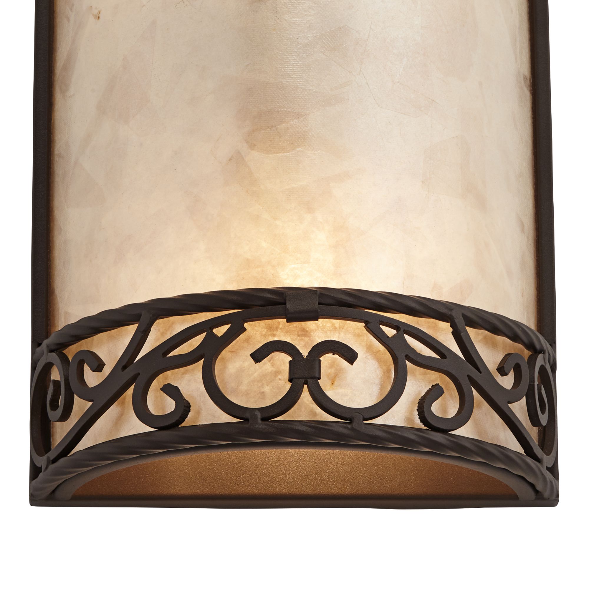 Image 4 Franklin Iron Works Natural Mica Collection 12 1/2" Wall Sconce more views