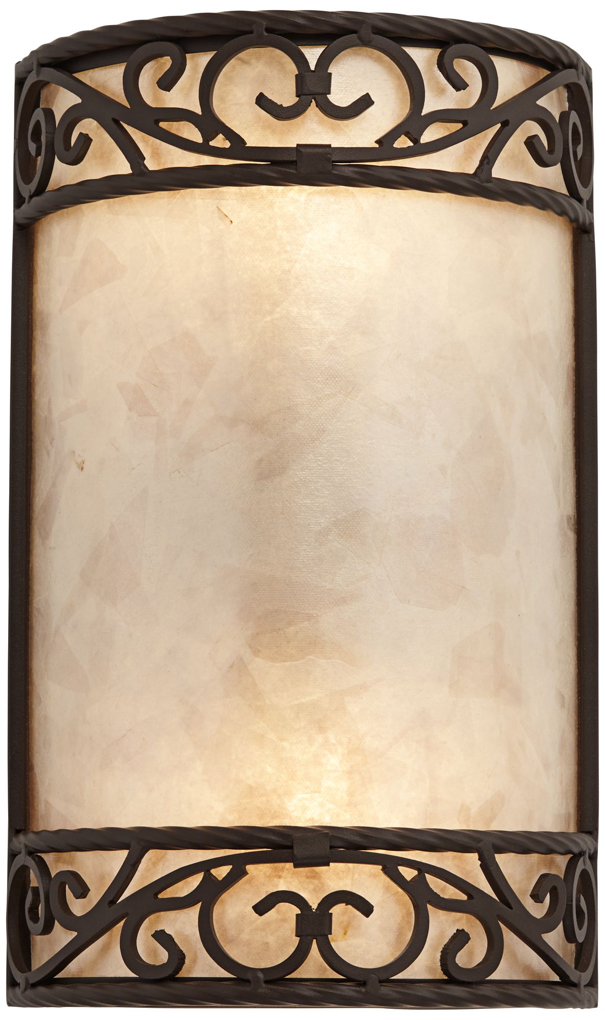 Image 5 Franklin Iron Works Natural Mica Collection 12 1/2" Wall Sconce more views