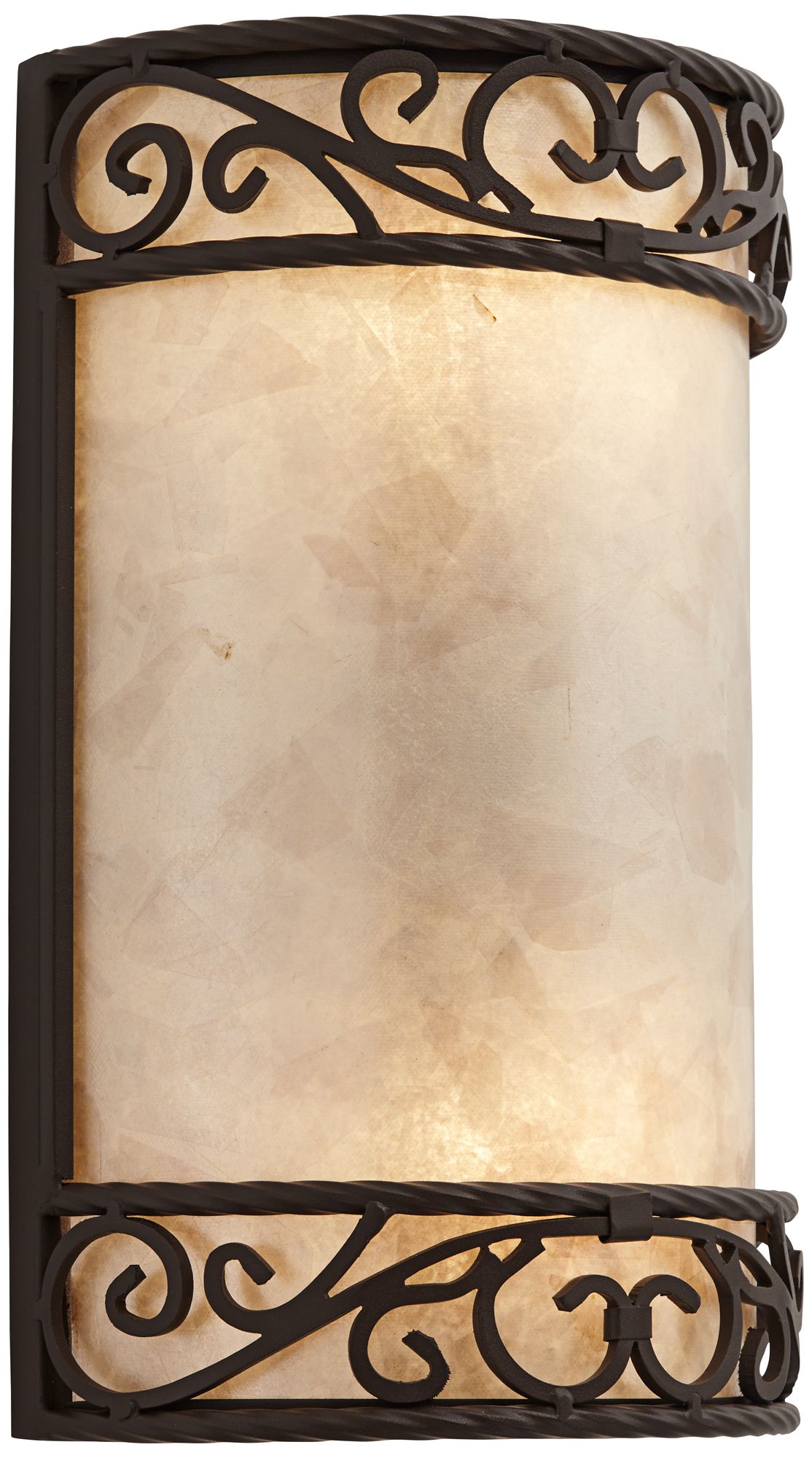 Image 6 Franklin Iron Works Natural Mica Collection 12 1/2" Wall Sconce more views