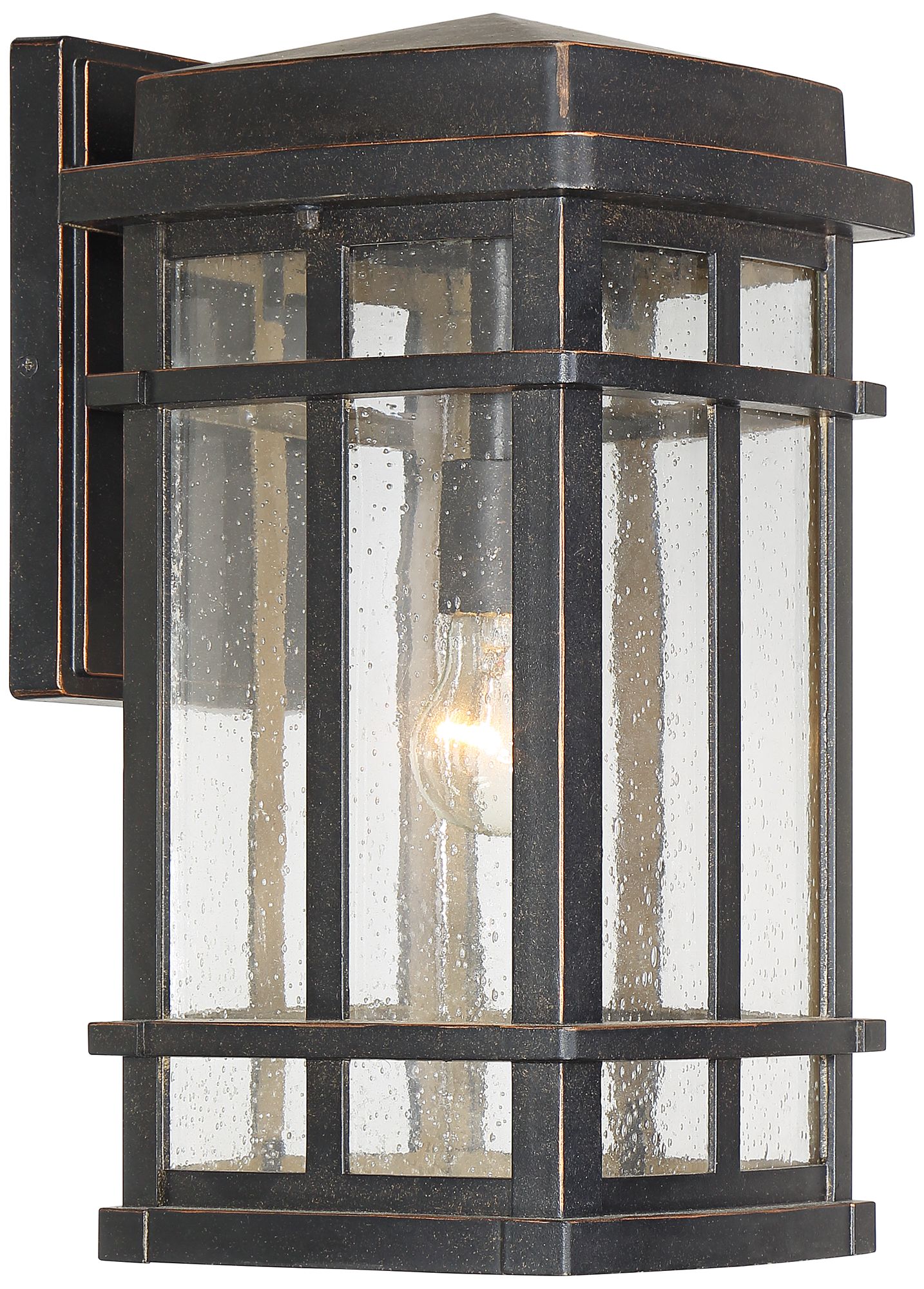 Image 2 Franklin Iron Works Neri 16" Mission Oil-Rubbed Bronze Outdoor Wall Lt