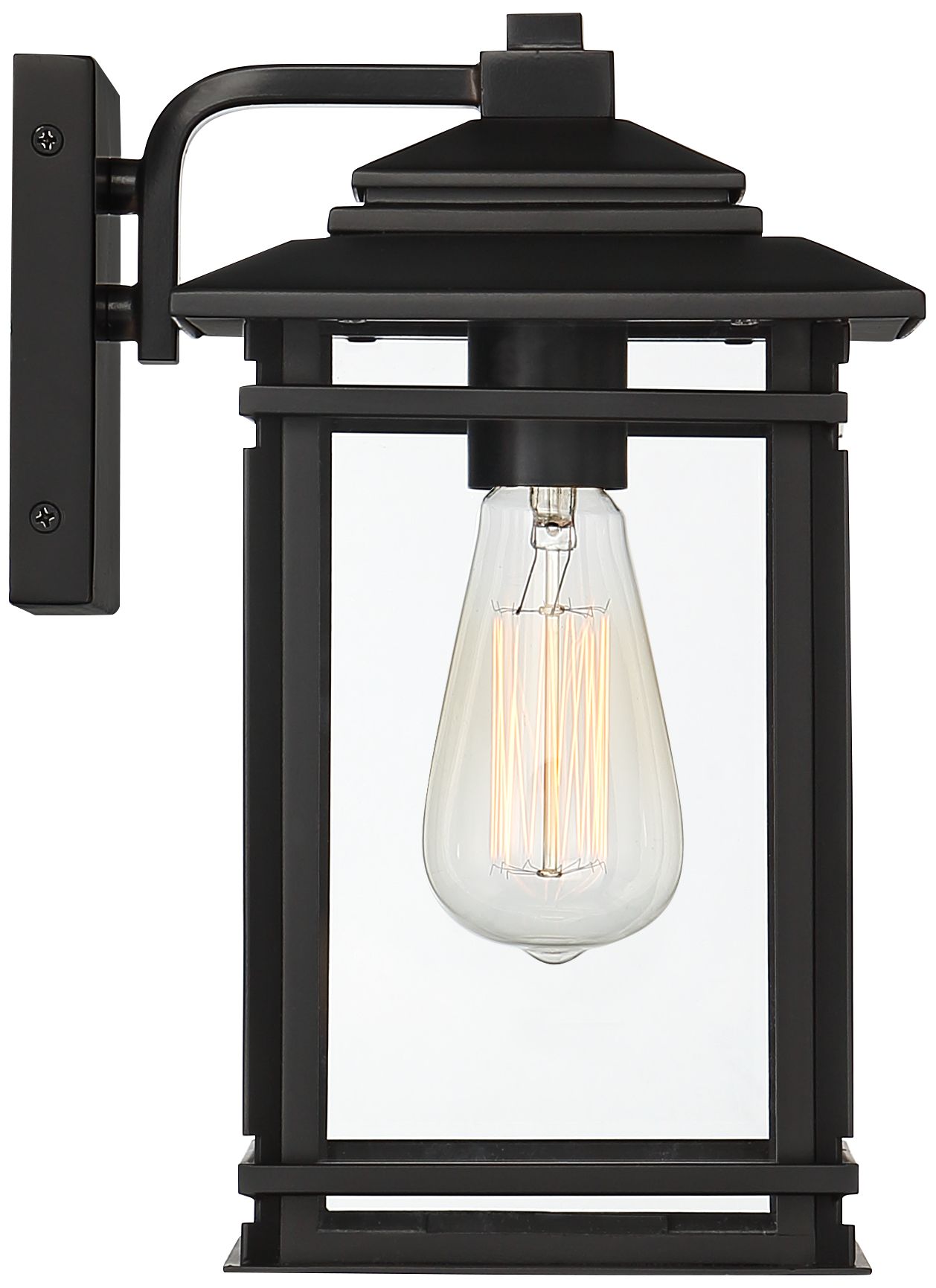 Image 6 Franklin Iron Works North House 12"H Matte Black Outdoor Wall Light more views