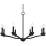 Watch A Video About the Norwell Semi Gloss Black 8 Light Chandelier