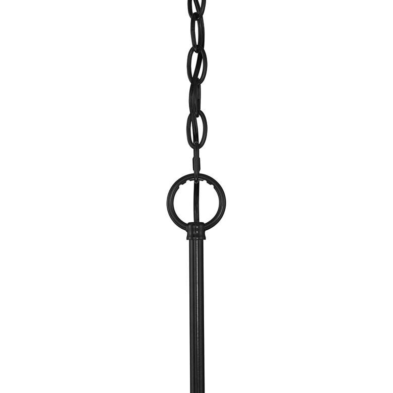 Image 4 Franklin Iron Works Norwell 35 3/4" Gloss Black 8-Light Chandelier more views