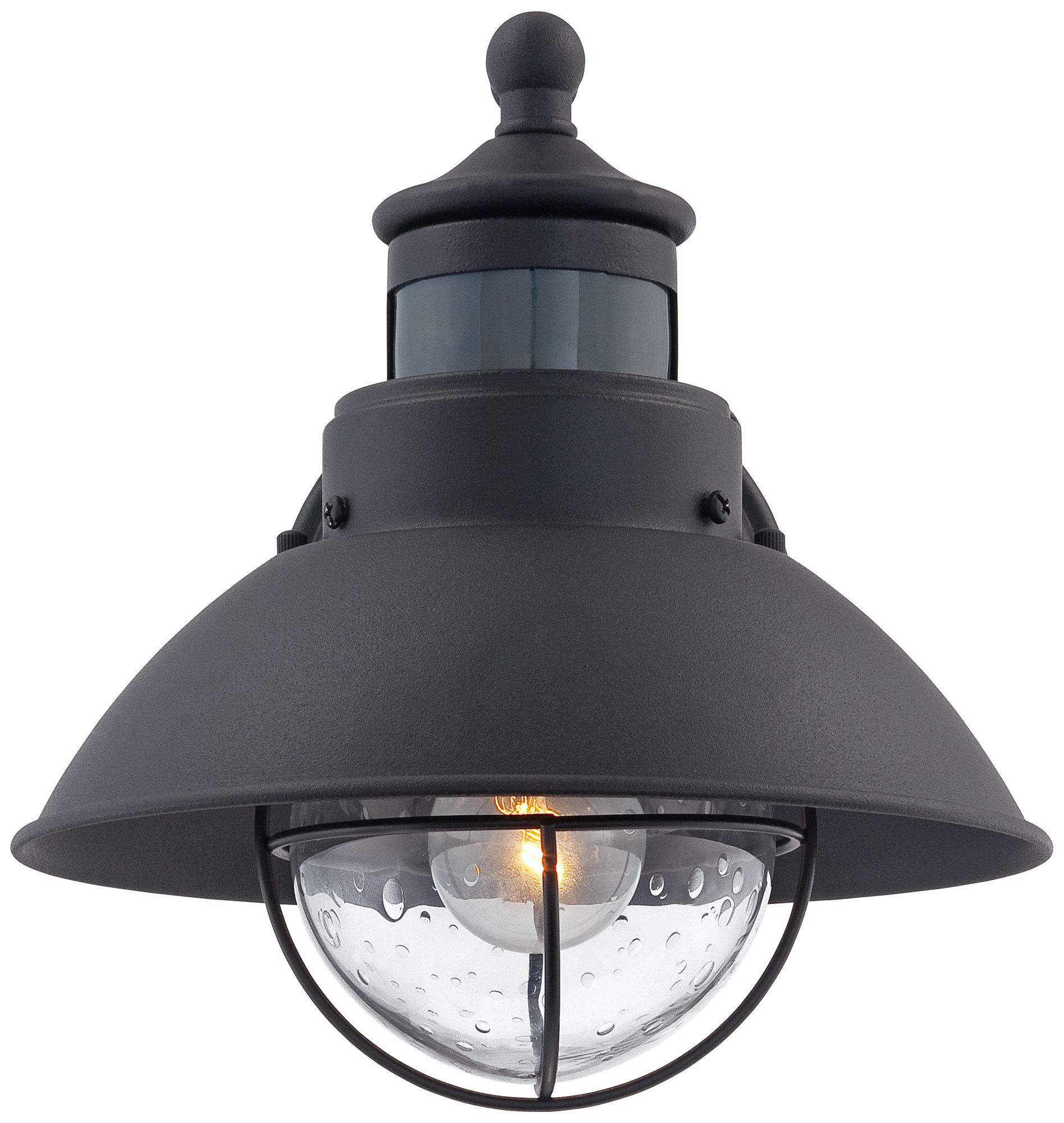 Watch A Video About the Oberlin Black Finish Dusk to Dawn Motion Sensor Outdoor Light