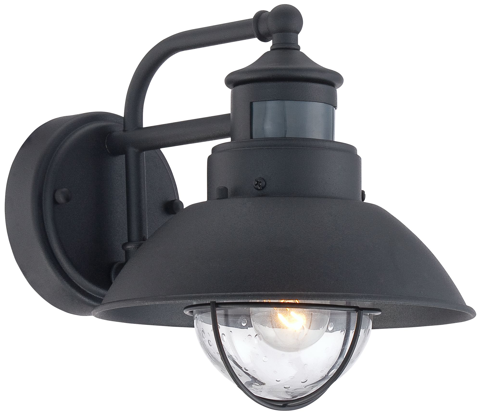 Watch A Video About the Oberlin Black Finish Dusk to Dawn Motion Sensor Outdoor Light