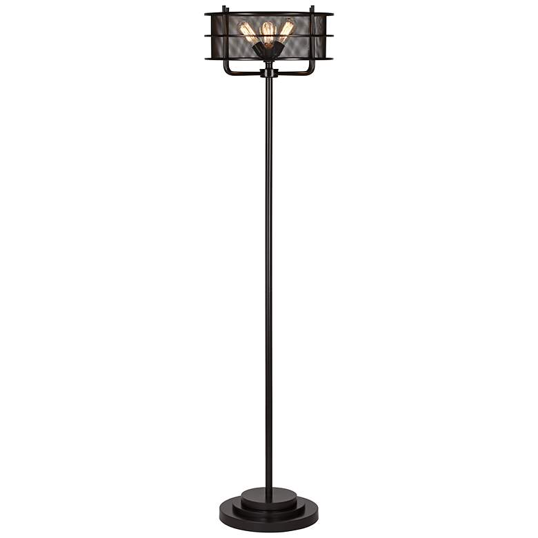 Image 1 Franklin Iron Works Ovation 72" High Modern Industrial Floor Lamp