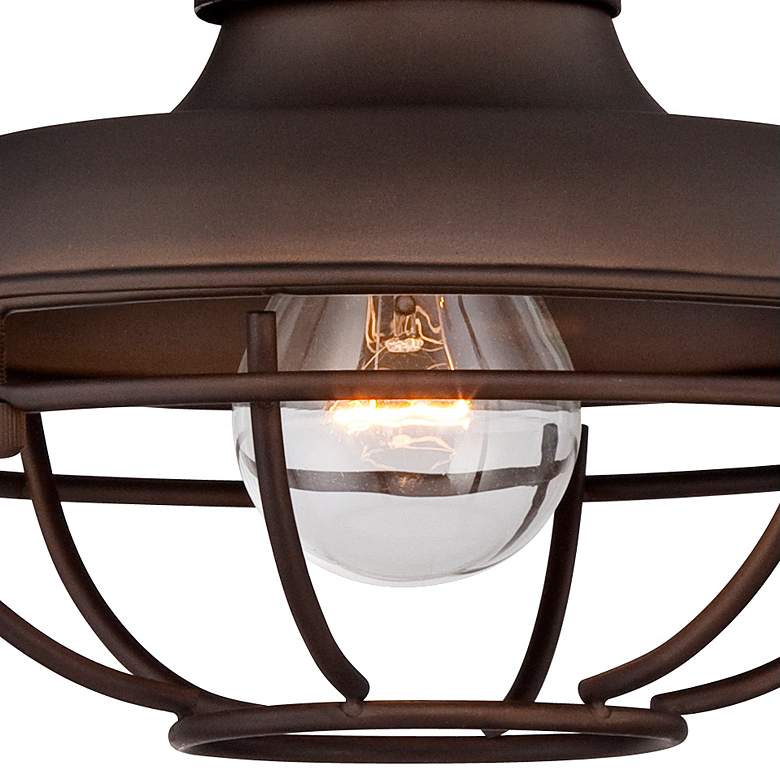 Image 4 Franklin Iron Works Park 9" Bronze Metal Cage Wall Lights Set of 2 more views