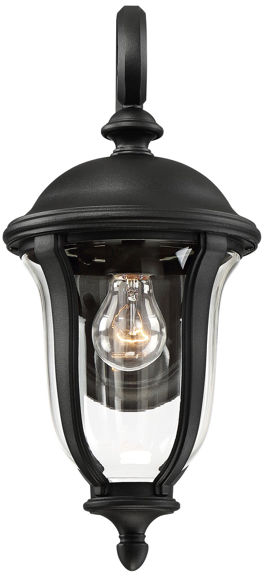 Image 6 Franklin Iron Works Park Sienna 16 3/4" High Black Outdoor Wall Light more views