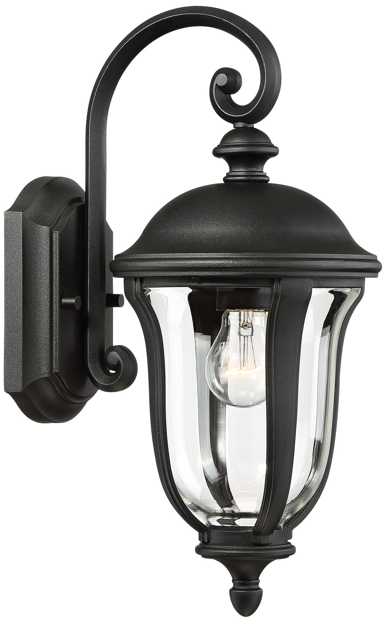 Image 7 Franklin Iron Works Park Sienna 16 3/4" High Black Outdoor Wall Light more views