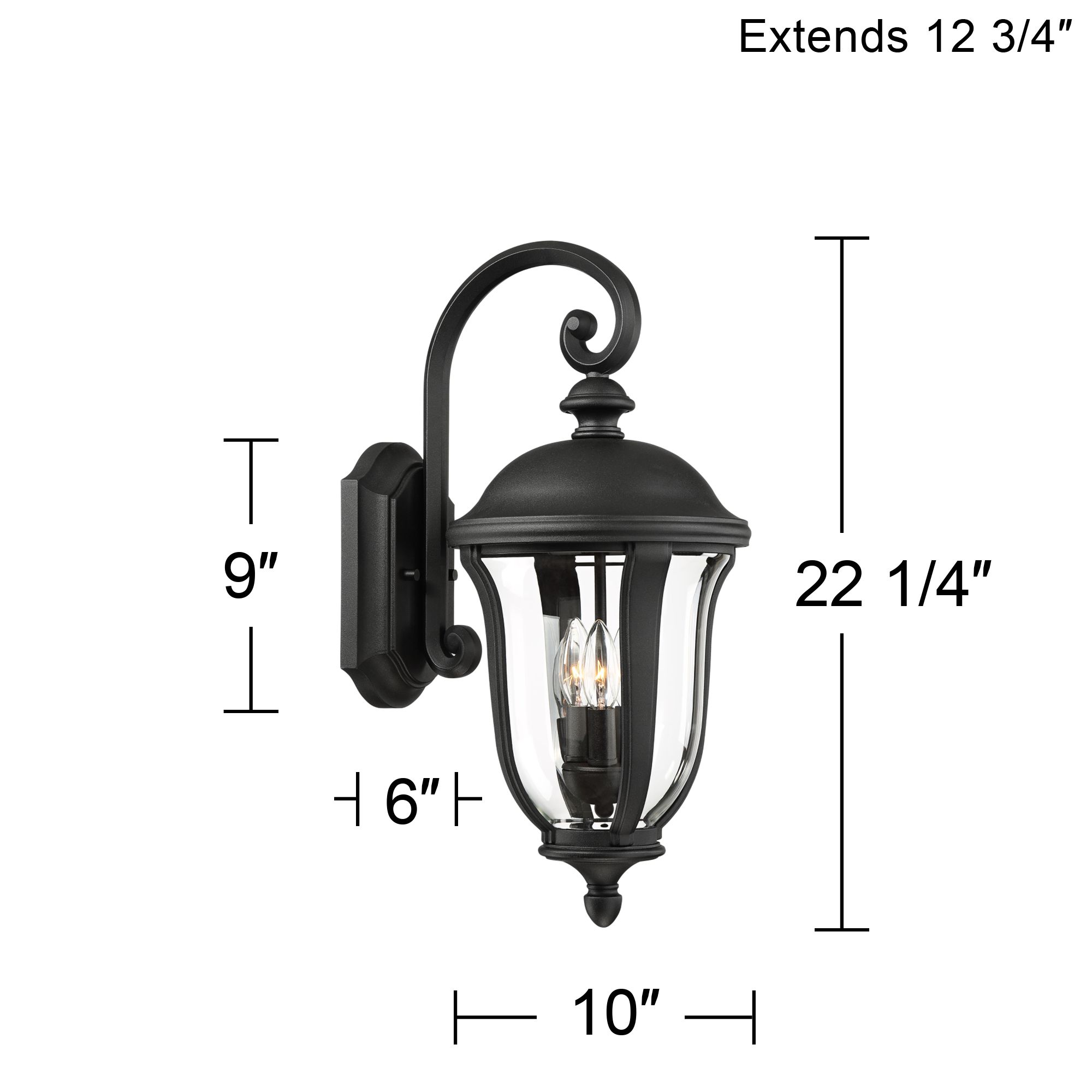 Franklin Iron Works Park Sienna 22 1/4"H Downbridge Outdoor Wall Light