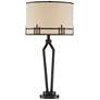 Franklin Iron Works Picket 28" Open Base Bronze USB Table Lamp
