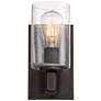 5_Franklin Iron Works Poetry 9" High Seeded Glass Wall Sconces Set of 2 more views